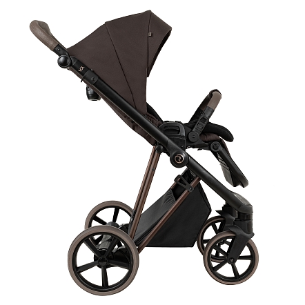 ROAN Коляска 2 в1 Sol Luxury короб + прогулка Turkish Coffe/Bronze/руч.Capp/к.Capp(2 места)