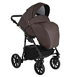 PITUSO Коляска 2 в1 Nino  короб+прогулка Кожа Dark Brown