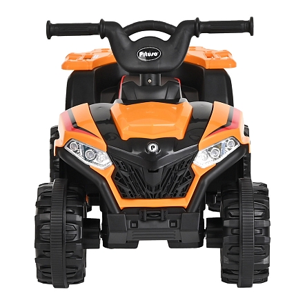 **PITUSO Электроквадроцикл, 116-NEW 6V/4.5Ah,20W*1,колеса пласт,свет,муз,68*43, Orange/Оранжевый