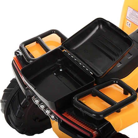 *PITUSO Электроквадроцикл 5258, 6V/4.5Ah*1,20W*1,колеса пласт,MP3,свет,муз,78*50*47 см,Желтый/YELLOW
