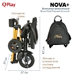 QPlay Велосипед трехколесный NOVA +, Black-Gold/Черный-Золотой