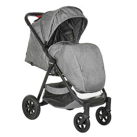 PITUSO Коляска детская TOLEDO (прогулочная), Grey Metallic/Серый металлик/чехол на ножки/AIR