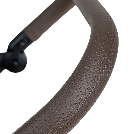 ROAN Коляска 2 в1 Sol Luxury короб + прогулка Pixel/Dark/Nickel/руч.Cappuccino/к.Cappuccino(2 места)