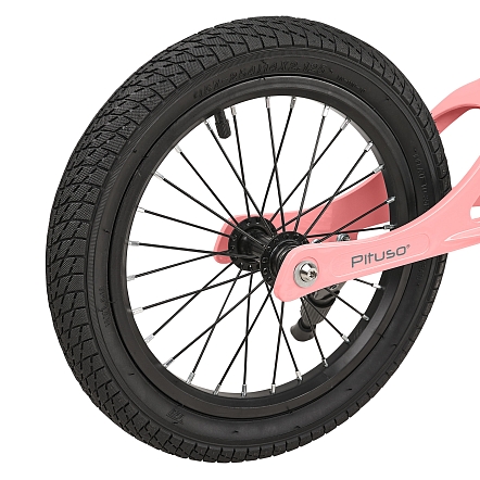 PITUSO Беговел Spark,Magnesium,колеса 14",подножка, Pink/Розовый