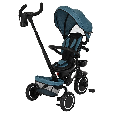 PITUSO Велосипед трехколесный Elite Plus Teal  Blue/Сине-зеленый, 10"/8"