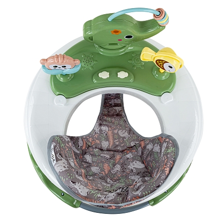 BAMBOLA Ходунки Elephant (круглые) (6 силик.кол,игр.,муз) 7 шт/уп (64*64*56) Green/Зеленый