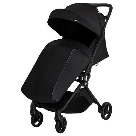 PITUSO коляска детская PERA (прогулочная)Black/рама carbon/PU