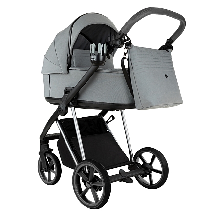 ROAN Коляска 2 в1 Sol Luxury короб + прогулка Blue Tea/Blue Tea/руч.Grey/к.Grey (2 места)