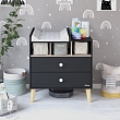 PITUSO Комод серия Kids Luxor ЛДСП Черный-кашемир