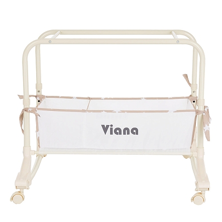 PITUSO Колыбель 3 в 1 Viana на колёсах Stars Beige/бежевый