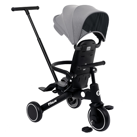 PITUSO Велосипед трехколесный Leve Pro, складной, разм. упак. 66х34х31 см, Grey/Серый