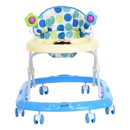 **BAMBOLA Ходунки Микки (8 пласт.колес,игрушки,муз) 7 шт/уп (67*55*57) Blue/Голубой