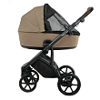 ROAN Коляска 2 в1 Bass Next короб + прогулка Mocha Mousse/Black/руч.Cappuccino(2 места)