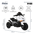 **PITUSO Электромотоцикл 9188, 6V/4,5Ah*2, возд.колеса, 109*54*72см, White / Белый