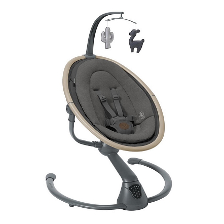 Maxi-Cosi Шезлонг-качалка CASSIA SWG Beyond Graphite ECO/графитовый