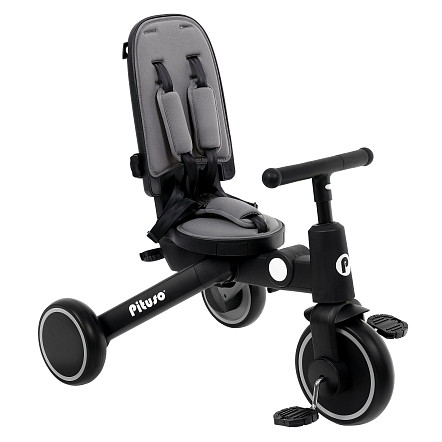 PITUSO Велосипед трехколесный Leve Pro, складной, разм. упак. 66х34х31 см, Grey/Серый