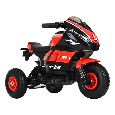 **PITUSO Электромотоцикл 5188, 6V/4Ah*2, возд.колеса, 92*53*62см, Red-black / Красно-черный