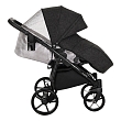 **TUTIS Коляска 2 в1 NOVO короб + прогулка Кожа Pearl Metalic/Black Reflective Print