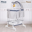 PITUSO Колыбель 3 в 1 Viana на колёсах Stars Grey/серый