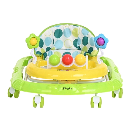 **BAMBOLA Ходунки Шарики (8 пласт.колес,игрушки,муз) 7 шт/уп (67*55*57) Green/Желто-салатовый