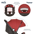 PITUSO коляска детская прогулочная  VOYAGE Black/Red /Черный/Красный/чехол на ножки