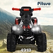 PITUSO Электроквадроцикл 491B 6V/4,5Ah,20W*1,колеса пласт,свет,муз,67*43*50см,Red+White/Красно-белый