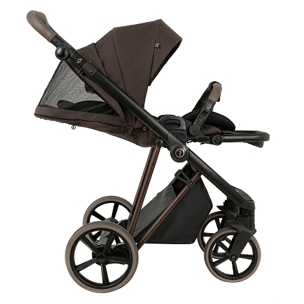 ROAN Коляска 2 в1 Sol Luxury короб + прогулка Turkish Coffe/Bronze/руч.Capp/к.Capp(2 места)