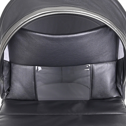 PITUSO Коляска 2 в1 Luna Luxury короб+прогулка Кожа/Silver Dark Grey