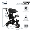 PITUSO Велосипед трехколесный Elite Black/Черный, 10"/8"