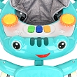 **BAMBOLA Ходунки Amigo (круглые) (6 силик.кол,игр.,муз) 6 шт/уп (70*70*60) Green/Зеленый