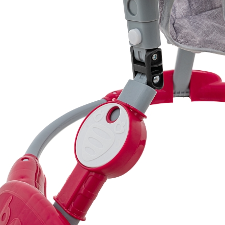 BAMBOLA Ходунки Миник (круглые) (6 силик.кол,игр.,муз) 6 шт/уп (70*70*68) Red/Терракотовый