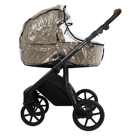 ROAN Коляска 2 в1 Bass Next короб + прогулка Mocha Mousse/Black/руч.Cappuccino(2 места)