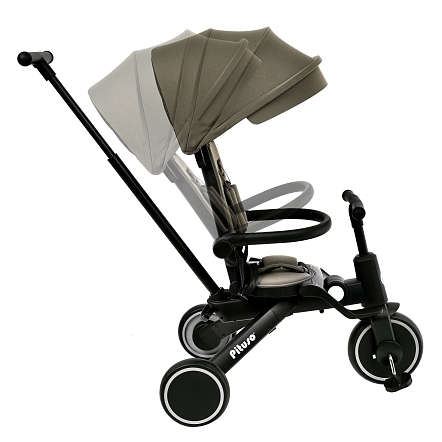 PITUSO Велосипед трехколесный Leve Pro, складной, разм. упак. 66х34х31 см, Khaki/Хаки