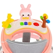 BAMBOLA Ходунки Зайчик (круглые)(6 силик.кол,игр.,муз) 6 шт/уп (67*67*55) Soft Pink/Нежно-розовый