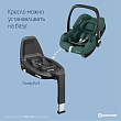Maxi-Cosi Удерживающее устройство для детей 0-13 кг CabrioFix i-size Essential green/зеленый  2шт/кор