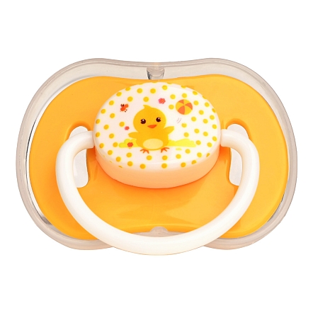 PITUSO Пустышка силиконовая размер L (6м+) Yellow (Желтый) (уп/24шт)