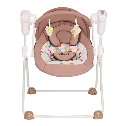 PITUSO электрокачели Viola Beige/Бежевый Жираф пульт, MP3, адаптер,76*61*69см,3 шт.в кор.