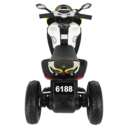 **PITUSO Электромотоцикл 6188, 6V/4,5Ah*2, возд.колеса, 105*53*70см, Green / Зеленый