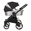 **TUTIS Коляска 2 в1 NOVO короб + прогулка Кожа Pearl Metalic/Black Reflective Print