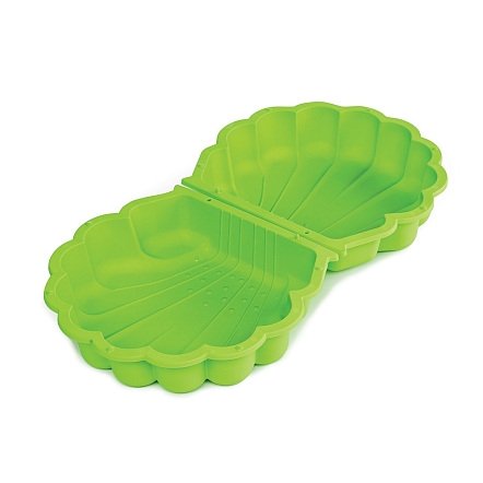 PARADISO TOYS Песочница с крышкой Ракушка (87 x 78 x 20h) Зеленый 