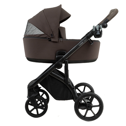 ROAN Коляска 2 в1 Bass Next  короб + прогулка Turkish Coffe/Black/руч.Cappuccino(2 места)