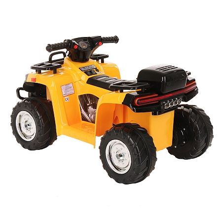 *PITUSO Электроквадроцикл 5258, 6V/4.5Ah*1,20W*1,колеса пласт,MP3,свет,муз,78*50*47 см,Желтый/YELLOW