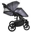PITUSO Коляска 2 в1 Luna Luxury короб+прогулка Кожа/Silver Dark Grey