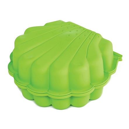 PARADISO TOYS Песочница с крышкой Ракушка (87 x 78 x 20h) Зеленый 