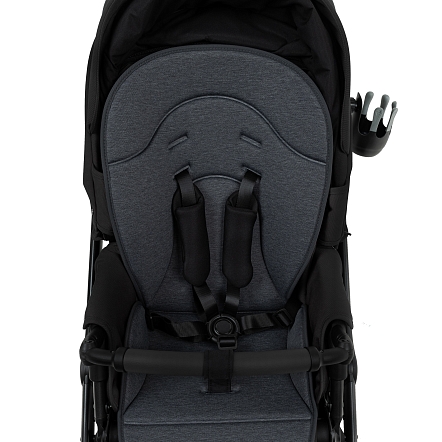 ROAN Коляска 2 в1 Bass Next  короб + прогулка Caviar Black/Black/руч.Black(2 места)